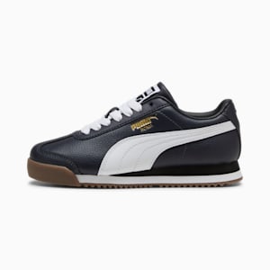 Roma 24 Standard Big Kids' Sneakers, PUMA Navy-PUMA White, extralarge