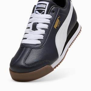 Tenis para niños grandes Roma 24 Standard, PUMA Navy-PUMA White, extralarge
