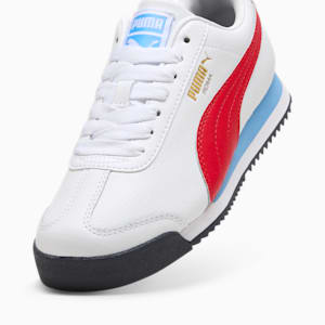 Tenis para niños grandes Roma 24 Standard, PUMA White-For All Time Red, extralarge