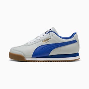Tenis para niños grandes Roma 24 Standard, Cool Light Gray-Vivid Blue, extralarge