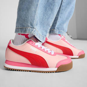 Tenis para niños grandes Roma 24 Standard, Rose Dust-For All Time Red-Magic Rose, extralarge