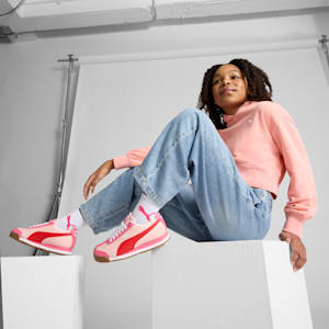 Roma 24 Standard Big Kids' Sneakers, Rose Dust-For All Time Red-Magic Rose, extralarge
