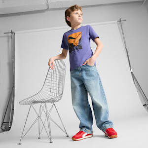 Sneakers Easy Rider Vintage, enfant et adolescent, PUMA Red-PUMA White, extralarge