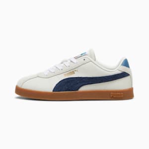 PUMA Club II YEAR OF SPORT Big Kids' Sneakers, Vapor Gray-Club Navy-Gum, extralarge