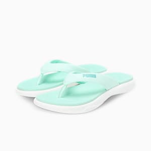Royalcat Softride Lumina Women's Flip-Flops, Warm White-Minty Burst, extralarge-IND