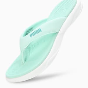 Royalcat Softride Lumina Women's Flip-Flops, Warm White-Minty Burst, extralarge-IND