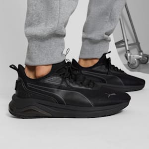 Tenis anchos para hombre Amplifier, PUMA Black-Cool Dark Gray, extralarge