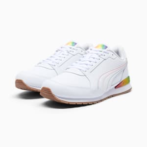 ST Runner v3 Love Wins Men's Sneakers, PUMA White-Dart Blue-Meadow-Court Yellow, extralarge