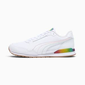 ST Runner v3 Love Wins Men's Sneakers, PUMA White-Dart Blue-Meadow-Court Yellow, extralarge