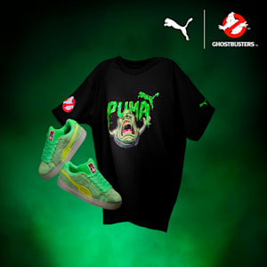 Sneakers PUMA x GHOSTBUSTERS Suede XL Slimer Homme, PUMA Green-Lime Smash-Warm White, extralarge