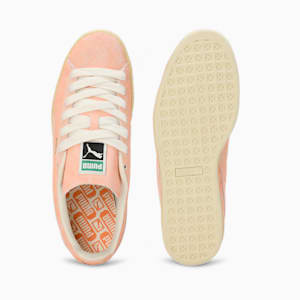 Suede Faded Unisex Sneakers, Bright Melon-Frosted Ivory, extralarge-IND