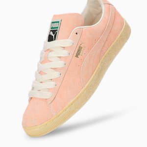 Suede Faded Unisex Sneakers, Bright Melon-Frosted Ivory, extralarge-IND