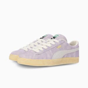 Suede Faded Unisex Sneakers, Lavender Alert-Frosted Ivory, extralarge-IND