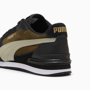 Sneakers ST Runner v4 Suede Homme, Deep Olive-Pebble Gray-PUMA Black-Puma Team Gold, extralarge
