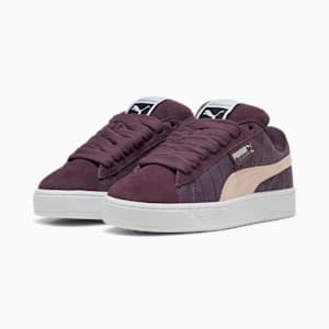 Suede XL Elevated Women's Sneakers, Midnight Plum-PUMA White, extralarge