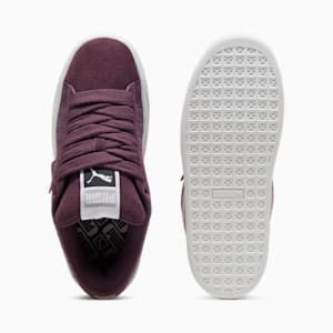 Suede XL Elevated Women's Sneakers, Midnight Plum-PUMA White, extralarge