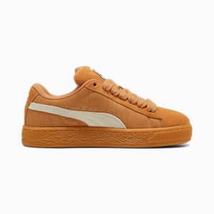 Suede XL Elevated Women's Sneakers, Caramel Latte-Gum, extralarge