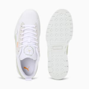 Mayze Embroidery Women's Sneakers, PUMA White-Pistachio Green, extralarge-IND