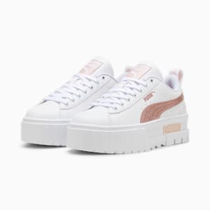 Tenis niños Mayze Glitter, PUMA White-Rose Gold, extralarge
