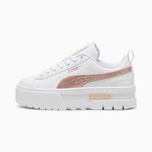 Tenis niños Mayze Glitter, PUMA White-Rose Gold, extralarge