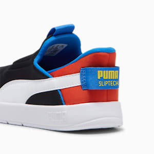 キッズ コートフレックス V3 イーズイン スニーカー 17-21cm, PUMA Black-PUMA White-Redmazing, extralarge-JPN