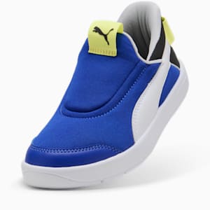 キッズ コートフレックス V3 イーズイン スニーカー 17-21cm, Vivid Blue-PUMA White-PUMA Black, extralarge-JPN