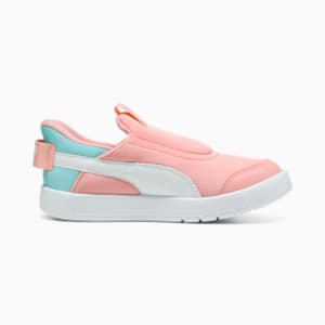 キッズ コートフレックス V3 イーズイン スニーカー 17-21cm, Pink Fruit-PUMA White-Safe Lake, extralarge-JPN