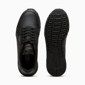 Sneakers ST Runner v4 Leather Enfant et adolescent, PUMA Black-Shadow Gray, extralarge