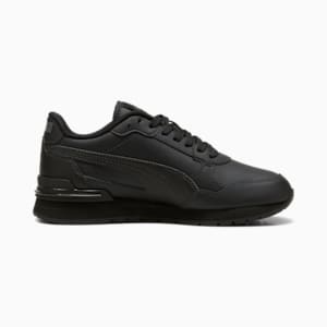 Sneakers ST Runner v4 Leather Enfant et adolescent, PUMA Black-Shadow Gray, extralarge