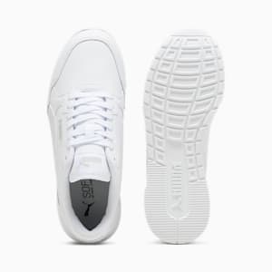 Sneakers ST Runner v4 Leather Enfant et adolescent, PUMA White-Cool Light Gray, extralarge