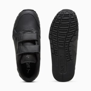 ST Runner v4 Leather Little Kids' Sneakers, PUMA Black-Shadow Gray, extralarge