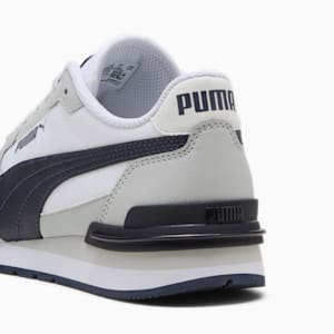 Sneakers ST Runner v4 Nylon Enfant et adolescent, PUMA White-New Navy-Cool Light Gray, extralarge