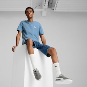 Suede Classic Sneakers, Cast Iron-PUMA White, extralarge