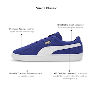 Suede Classic Sneakers, Lapis Lazuli-PUMA White, extralarge-IND
