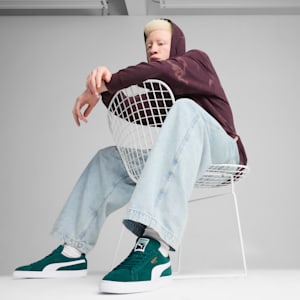 Tenis Suede Classic, Dark Myrtle-PUMA White, extralarge
