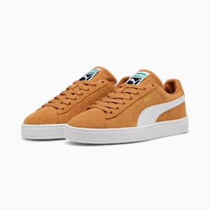 Suede Classic Sneakers, Caramel Latte-PUMA White, extralarge