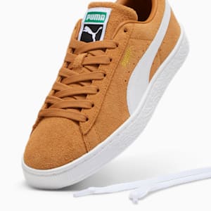 Suede Classic Sneakers, Caramel Latte-PUMA White, extralarge