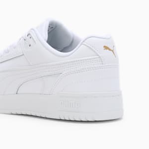 PUMA Court Shatter Low Unisex Sneakers, PUMA White-PUMA White-Puma Team Gold, extralarge-IND