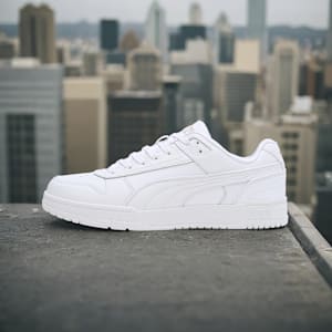 Court Shatter Low Sneakers, PUMA White-PUMA White-Puma Team Gold, extralarge-IND