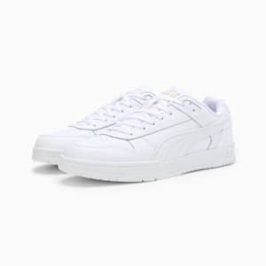 Court Shatter Low Sneakers, PUMA White-PUMA White-Puma Team Gold, extralarge-IND
