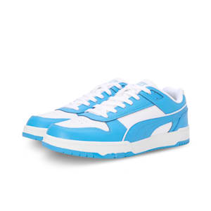 PUMA Court Shatter Low Unisex Sneakers, PUMA White-Regal Blue, extralarge-IND