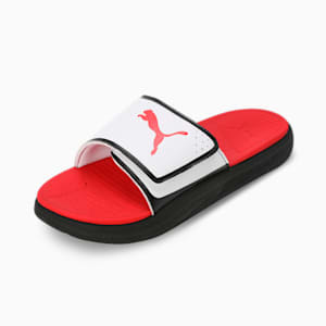 Softride Men's Slides, PUMA Black-PUMA Red-PUMA White, extralarge-IND