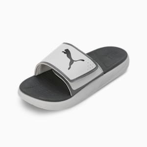 Softride Men's Slides, Ash Gray-PUMA Black-Cool Dark Gray, extralarge-IND