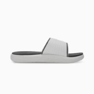 Softride Men's Slides, Ash Gray-PUMA Black-Cool Dark Gray, extralarge-IND