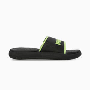 Softride Men's Slides, PUMA Black-Lime Smash, extralarge-IND