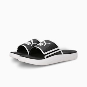 Softride Men's Slides, PUMA Black-PUMA White, extralarge-IND