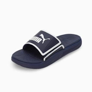Softride Men's Slides, PUMA Navy-PUMA White, extralarge-IND