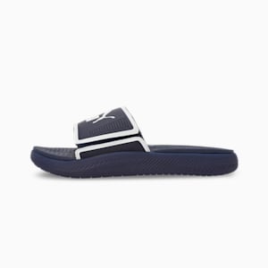Softride Men's Slides, PUMA Navy-PUMA White, extralarge-IND