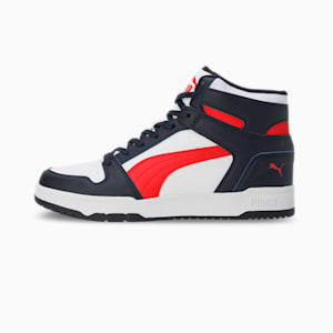 PUMA Evoke Layup Men's Sneakers, Parisian Night-For All Time Red-PUMA White, extralarge-IND