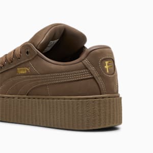 FENTY x PUMA Creeper Phatty Earth Tone Women's Sneakers, Totally Taupe-PUMA Gold-Warm White, extralarge